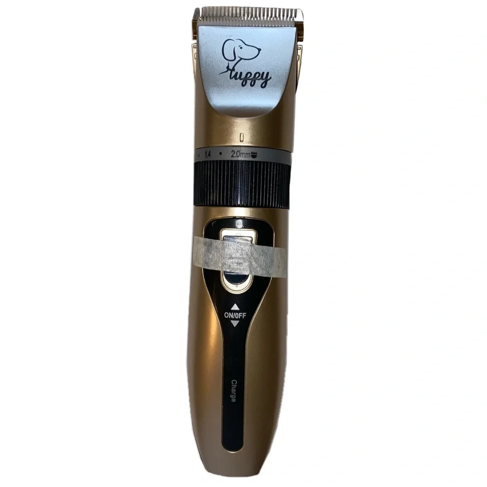 Professional Rechargeable Cordless Pet Grooming Hair Clipper Kit, Gold